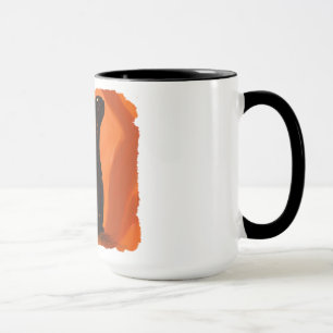 Taza Pintura de gato negro, mugre