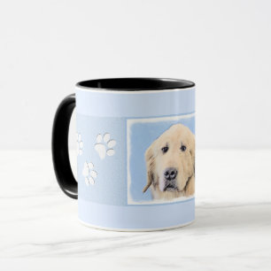 Taza Pintura de Golden Retriever - Arte de perros origi
