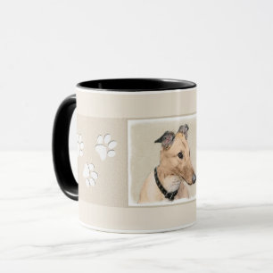 Taza Pintura de Greyhound - Arte de perros original muy