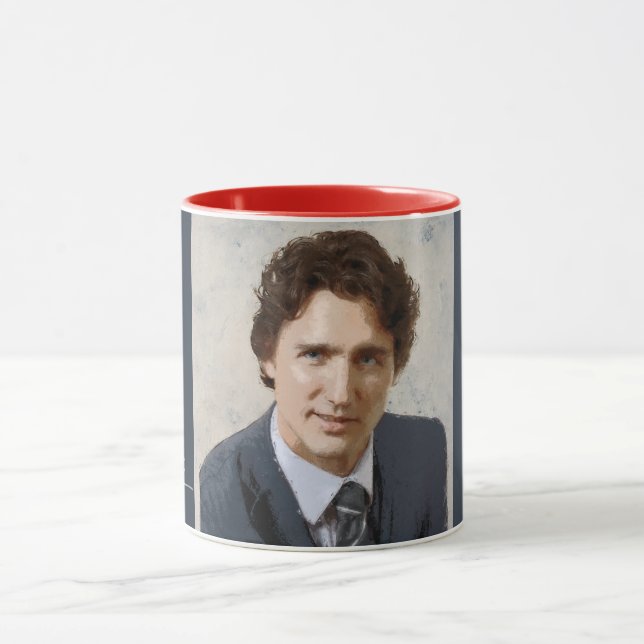 Taza Pintura de Justin Trudeau (Centro)