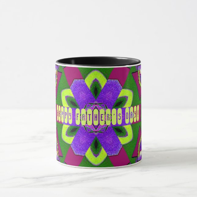 Taza Pintura de Kaleidoscope para el día del padre (Centro)