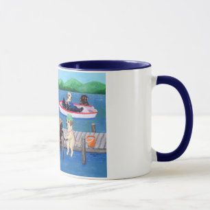 Taza Pintura de Lake Fun Labradors