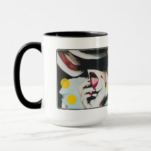 Taza Pintura de ‘lectura de la voluntad’ sobre un