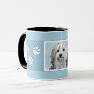 Taza Pintura de Lowchen - Arte de perro original muy li