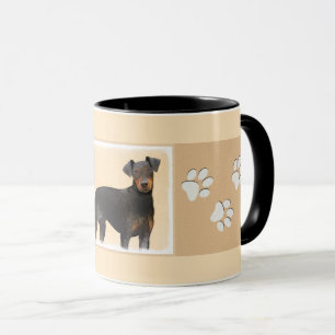 Taza Pintura de Manchester Terrier Arte Animal Original