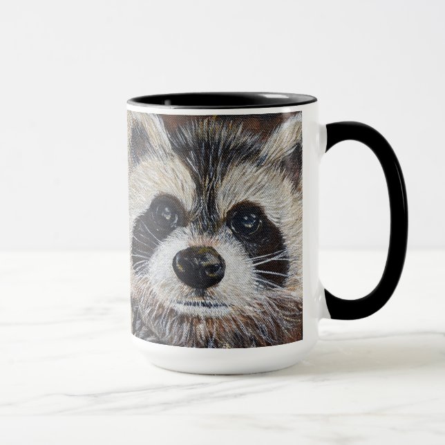 Taza Pintura de mapache (Derecha)
