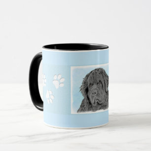 Taza Pintura de Newfoundland - Cute original Dog Art