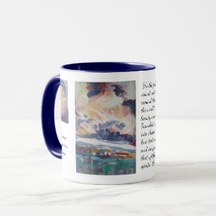 Taza Pintura de nubes en formación / Artista Larry Lere