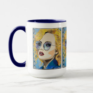 Taza Pintura de 'Ocean Eyes' sobre un