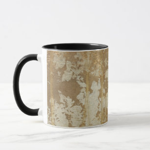 Taza Pintura de oro abstracta con especkles plateados