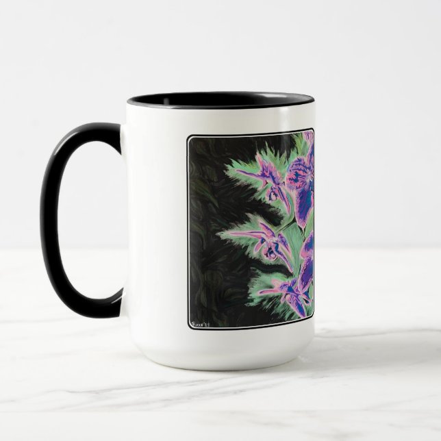 Taza Pintura de 'Orquídea tropical' en un (Izquierda)