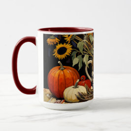 Taza Pintura de otoño del día de gracias