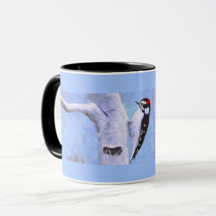 Taza Pintura de pájaro lechoso - Arte original de pájar
