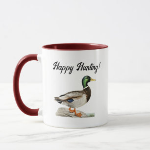 Taza Pintura de Pato Silvestre para Cazadores y Amantes