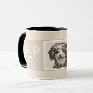 Taza Pintura de Perro de Agua Español - Arte Perro Ori