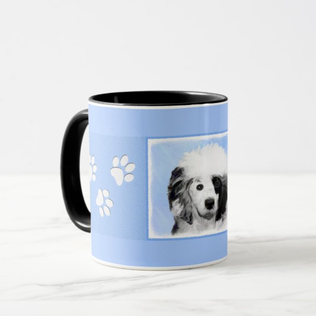 Taza Pintura de perro de agua portuguesa - Arte origina (Anverso izquierdo)