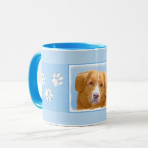 Taza Pintura de perro de la recuperación del pato de N