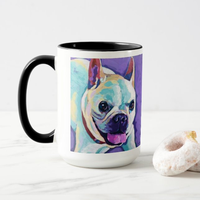 Taza Pintura de Perro Personalizada - Querido para Siem (Con donut)
