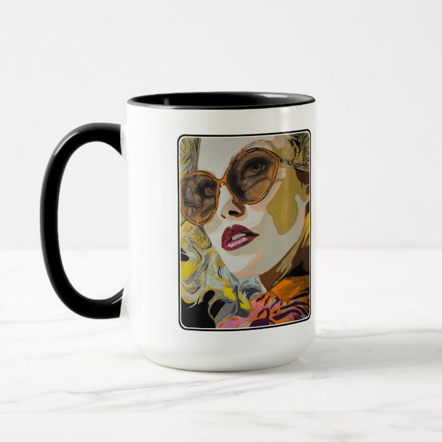 Taza Pintura de "Pina Coladas" (Izquierda)