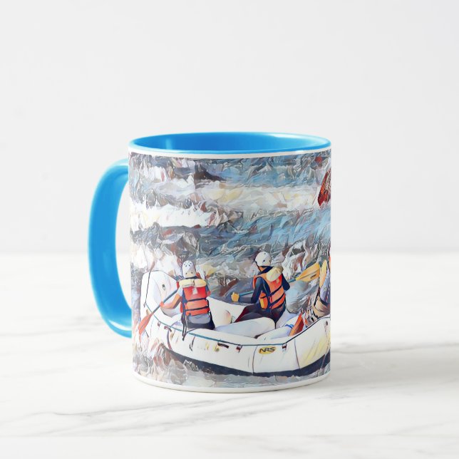 Taza Pintura de Rafting de Ocoee River Tennessee (Anverso izquierdo)