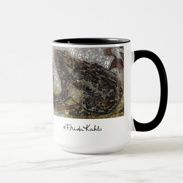 Taza Pintura de rana al estilo FK de Frida Kahlo (Derecha)