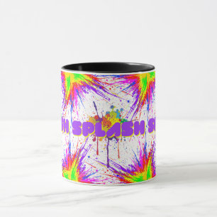 Taza pintura de salpicadura