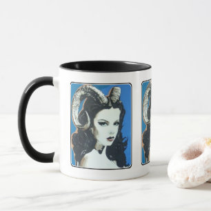 Taza Pintura de 'Tentación en el Magick' sobre una