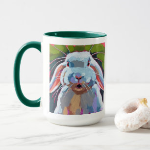 Taza Pintura del conejo de Pascua - Regalo para la fest