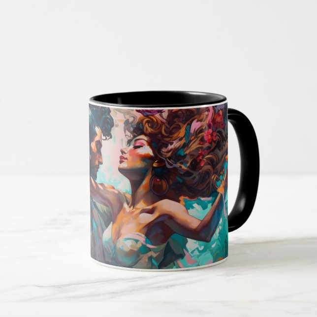 Taza Pintura del sueño de la danza Bachata de Miami (Anverso derecho)