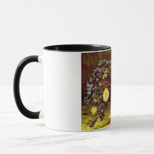 Taza Pintura del vintage de las flores de los flores