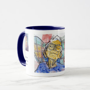 Taza Pintura Descansando Sus Ojos / Artista Larry Lerew