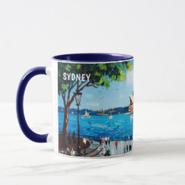 Taza Pintura en Acuarela de la Ópera de Sydney #1