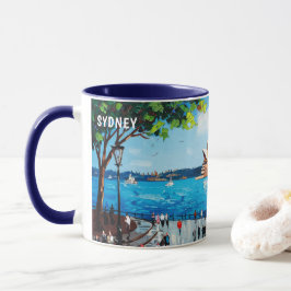 Taza Pintura en Acuarela de la Ópera de Sydney #1
