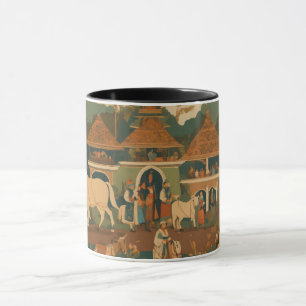 Taza Pintura en miniatura de batik en Indonesia