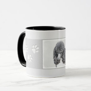Taza Pintura estándar de pop negro - Arte de perro