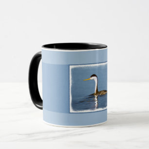 Taza Pintura gris de Clark - Arte de pájaro original
