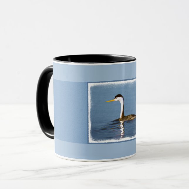 Taza Pintura gris de Clark - Arte de pájaro original (Anverso izquierdo)