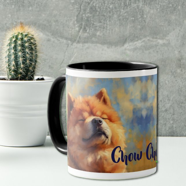 Taza Pintura impresionista de Chow Chow Dog (Subido por el creador)
