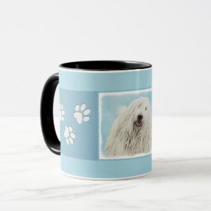 Taza Pintura Komondor - Arte Perro Original Cuto