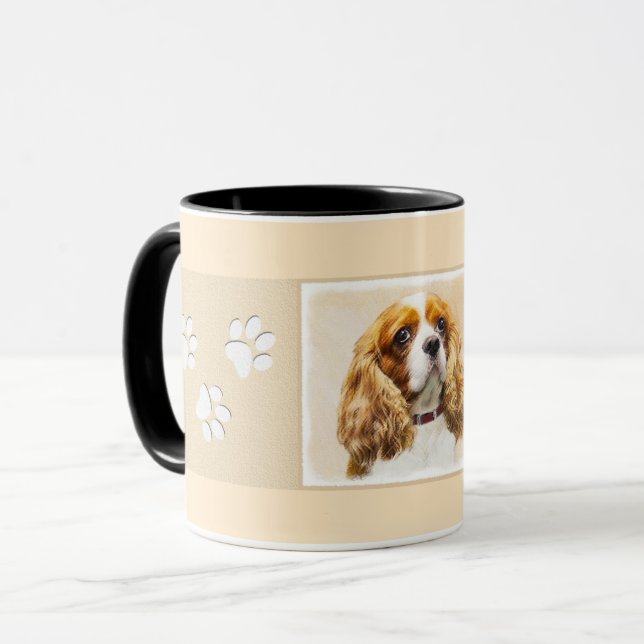 Taza Pintura original de Cavalier King Charles Spaniel (Anverso izquierdo)