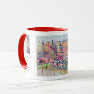 Taza Pintura Redbuds Little Roundtop / Larry Lerew