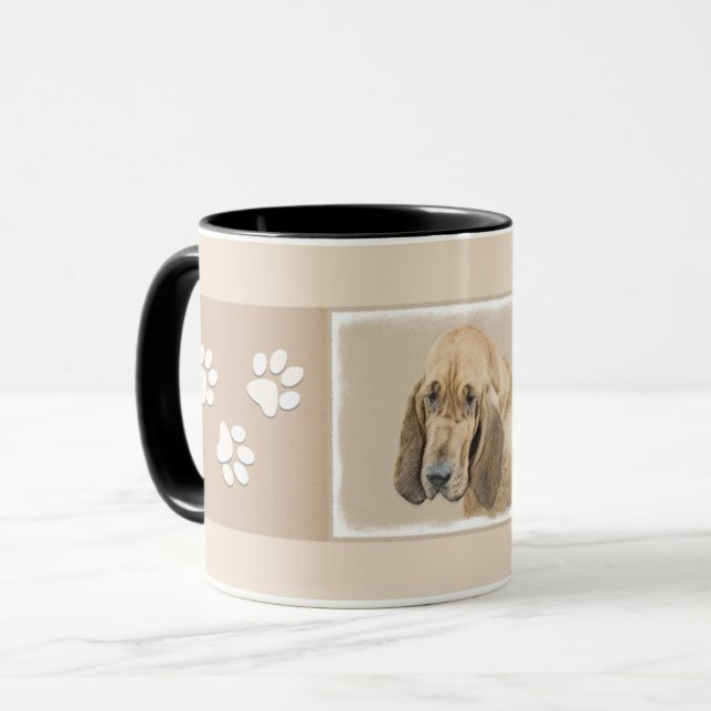 Taza Pintura Sangrienta - Arte Perro Original. (Anverso izquierdo)