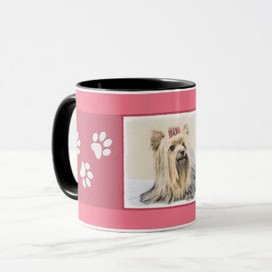 Taza Pintura Terrier de Yorkshire - Arte Perro Original