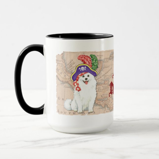 Taza Pirata americano esquimo Dog Mug (Izquierda)