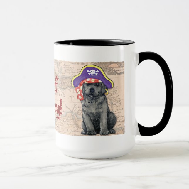 Taza Pirata de Laboratorio Negro (Derecha)