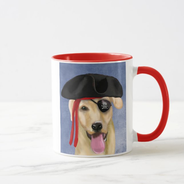 Taza Pirata de Labrador Amarillo (Derecha)