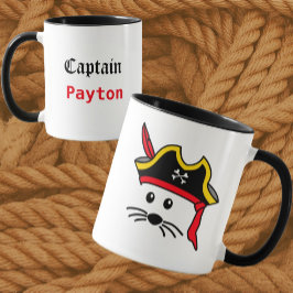 Taza Pirata de ratón pequeño personalizable