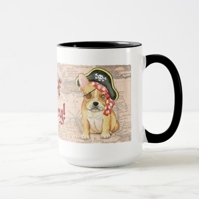 Taza Pirata del bulldog francés (Derecha)