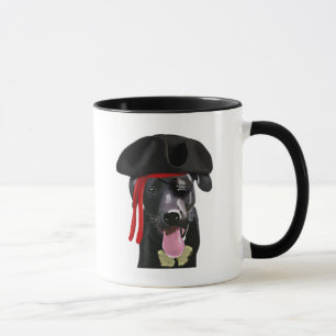Taza Pirata negro del labrador