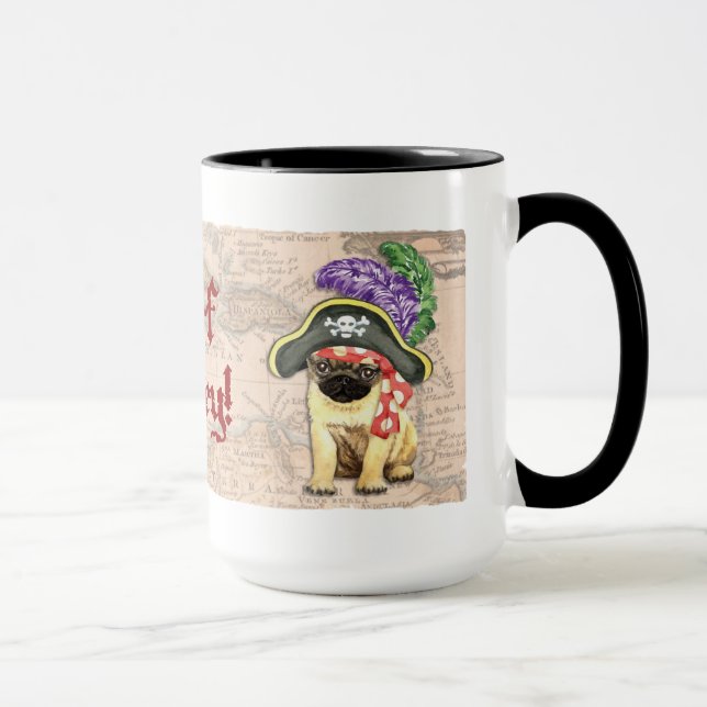 Taza Pirata Pug (Derecha)